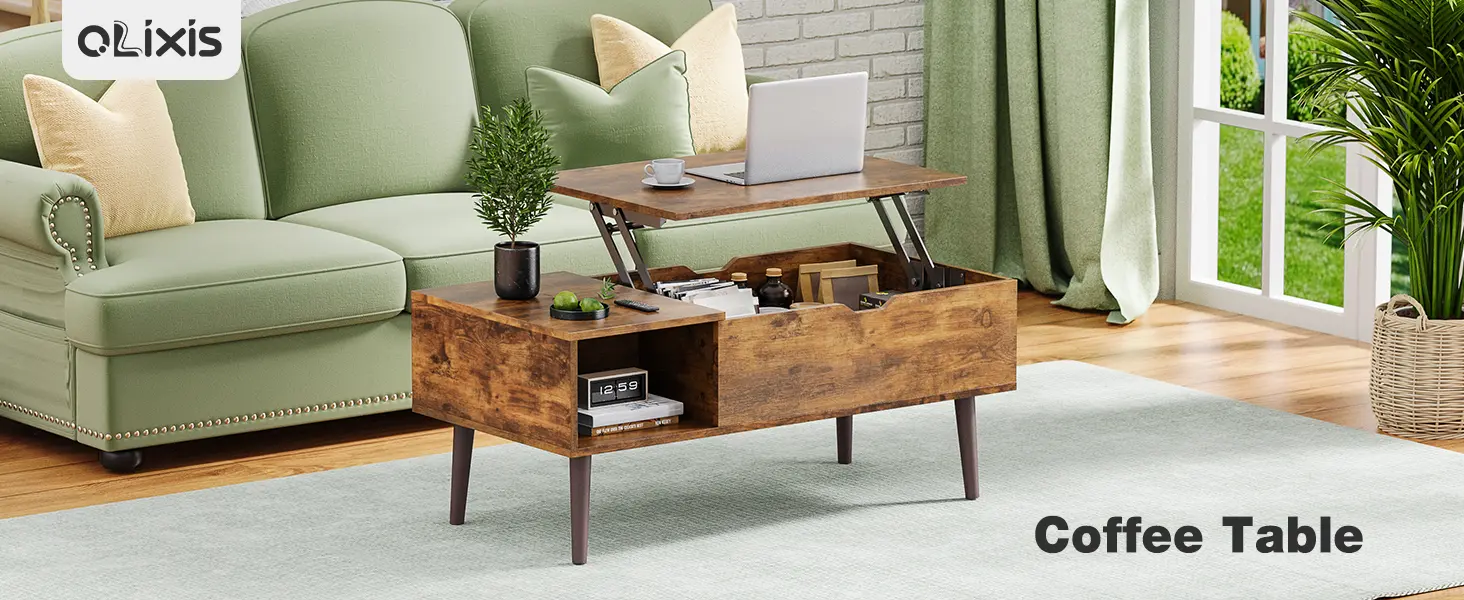 Masă de cafea cu blat rabatabil, detaliu 1